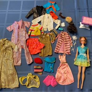 Vintage Barbie with outfits